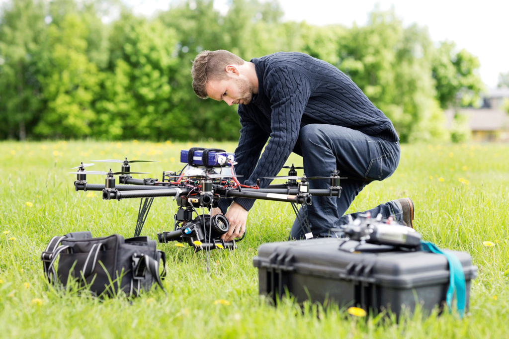 Piloto de drones profesional